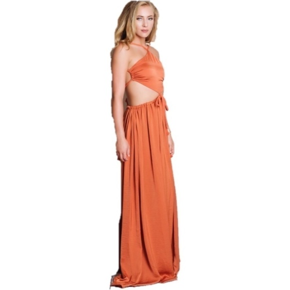 NEW Cutout Soft Flow Maxi Dress - Picture 3 of 3